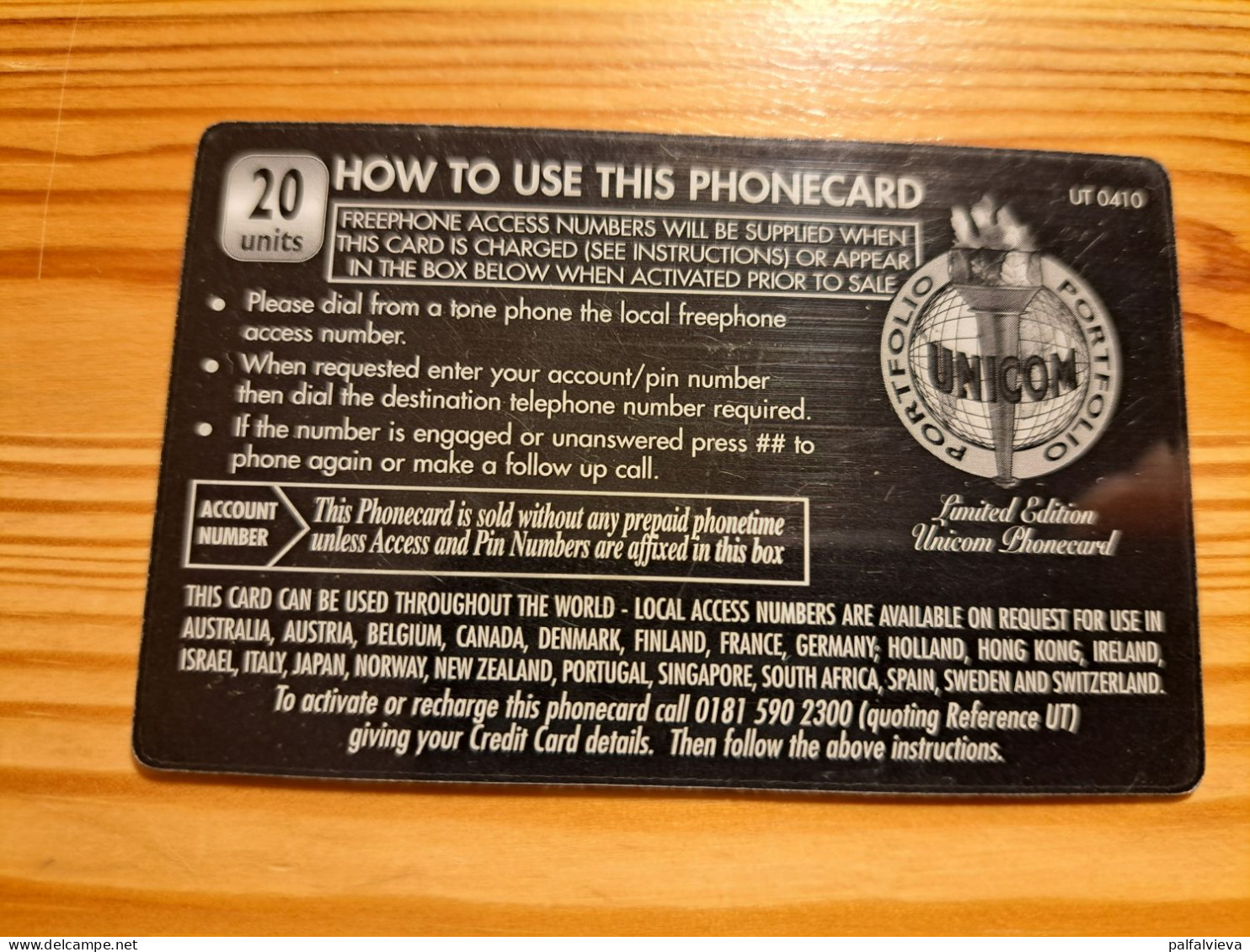 Prepaid Phonecard United Kingdom, Unitel - Ship, Titanic - [ 8] Firmeneigene Ausgaben