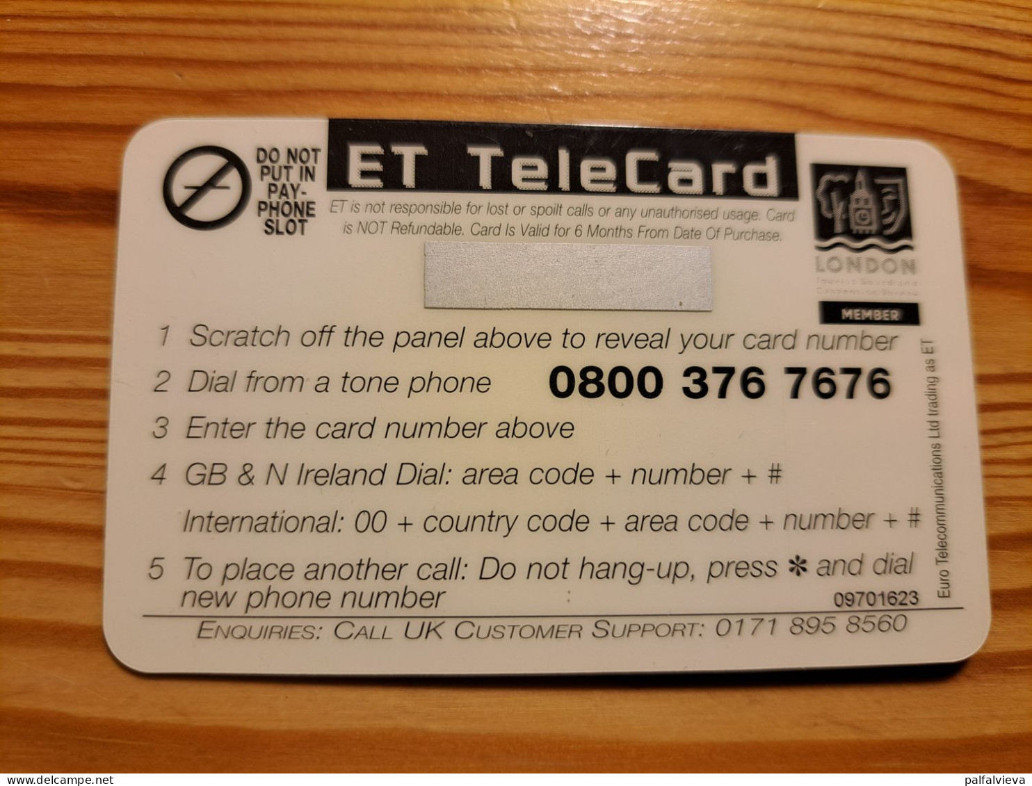 Prepaid Phonecard United Kingdom, ET Telecard - Royal National Lifeboat Institution - [ 8] Firmeneigene Ausgaben