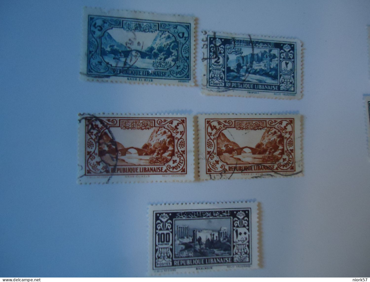 LIBAN  LEBANON USED   STAMPS MONUMENTS  1930  1935 - Lebanon