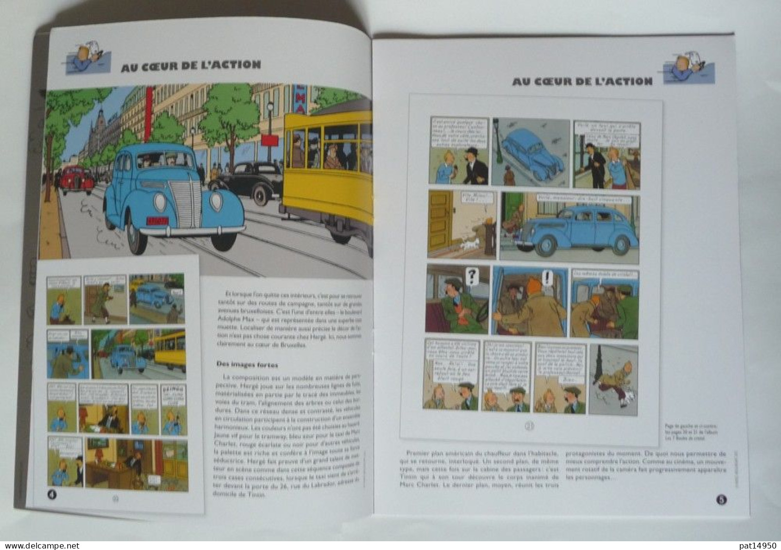 PAT14950 FASCICULE N°58 LES VOITURES DE TINTIN Au 1/24 LE TAXI DE MARC CHARLET Dans LES 7 BOULES DE CRISTAL - Catalogues & Prospectus