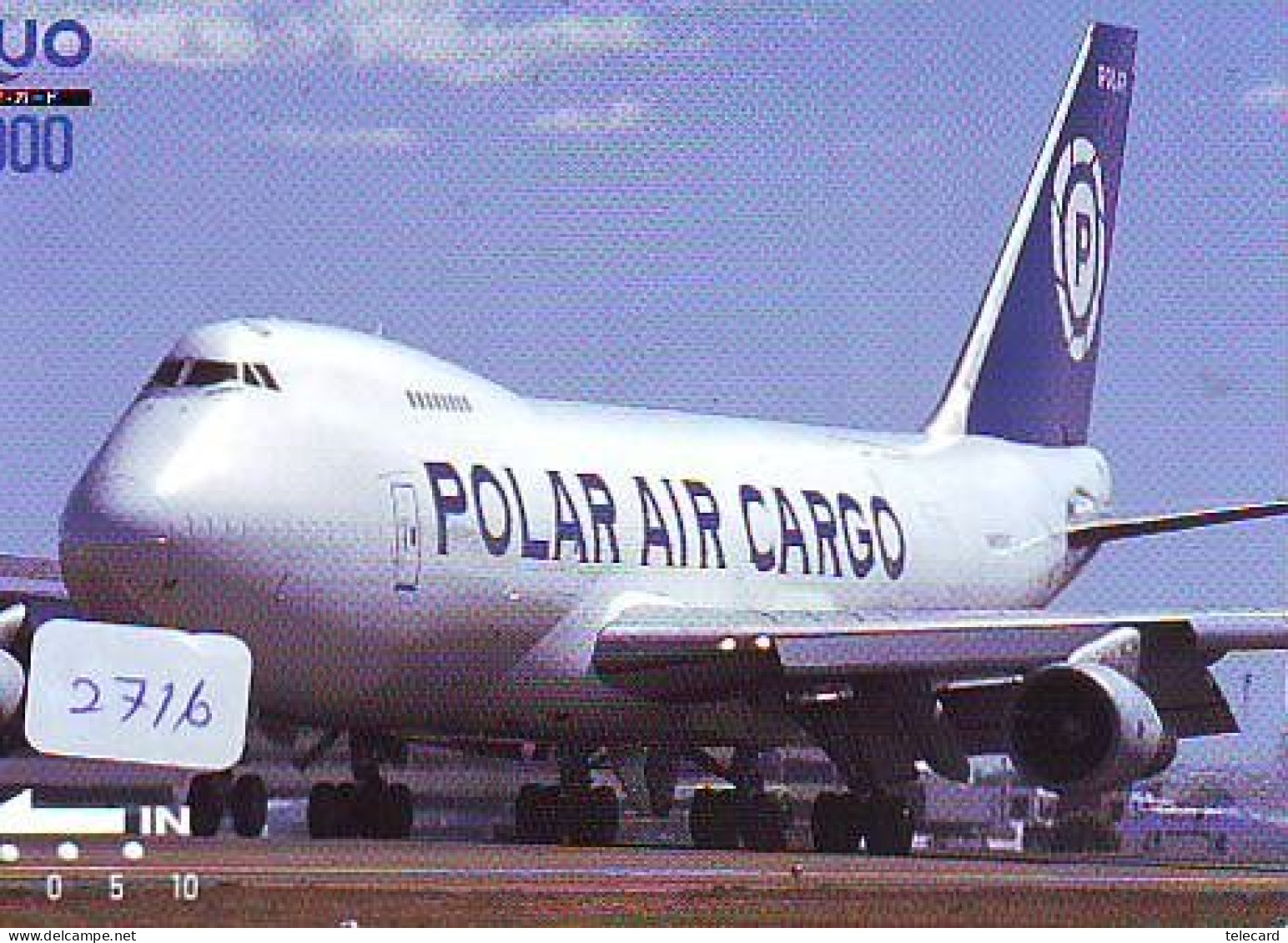 Télécarte  JAPON * AIRPLANE * POLAR AIR *  (2716)  AVIATION * AIRLINE Phonecard  JAPAN  * FLUGZEUG * VLIEGTUIG - Aviones