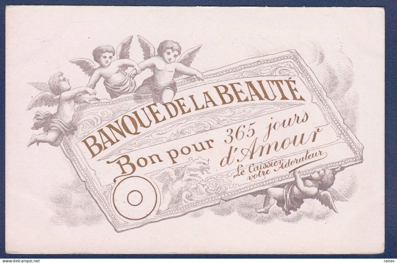 CPA Billet De Banque Banknote Non Circulé Angelot - Monnaies (représentations)