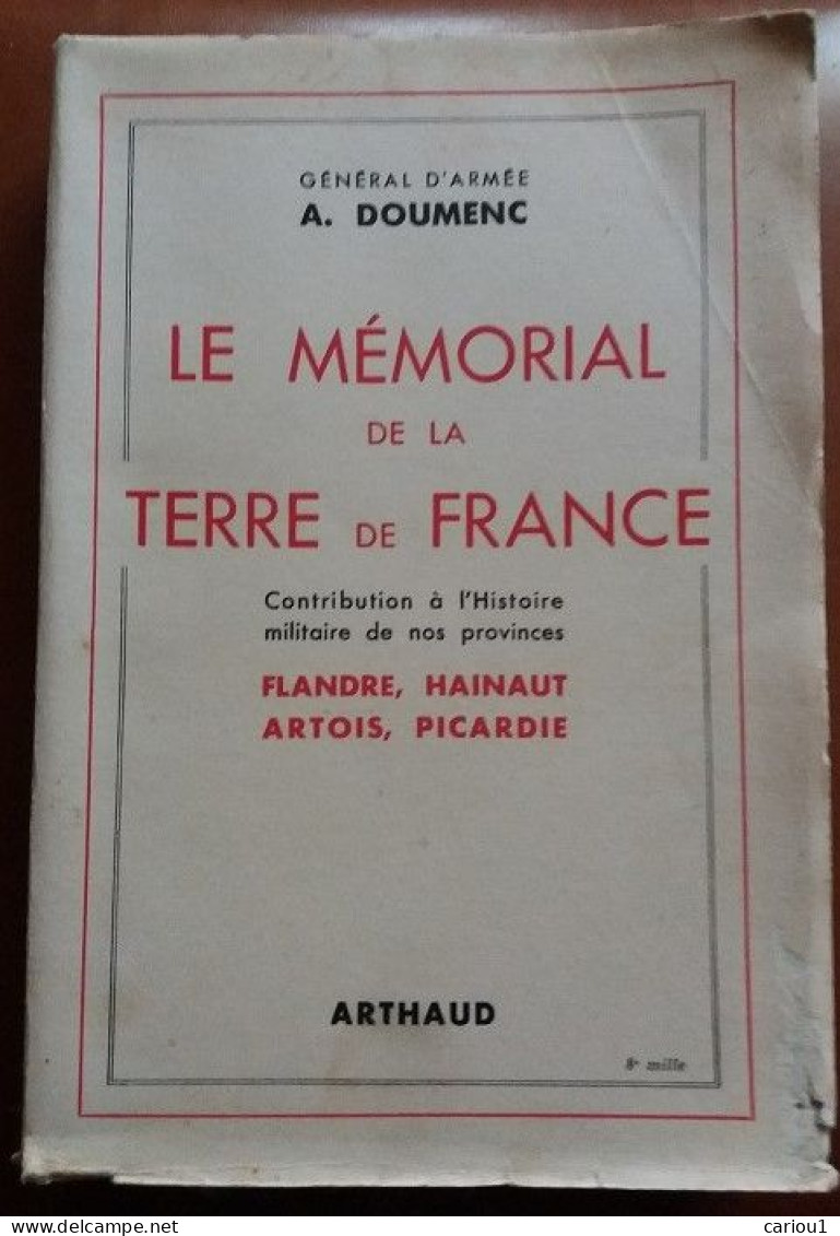 C1  NORD Doumenc MEMORIAL Histoire Militaire FLANDRE HAINAUT ARTOIS PICARDIE Port Inclus France - Picardie - Nord-Pas-de-Calais