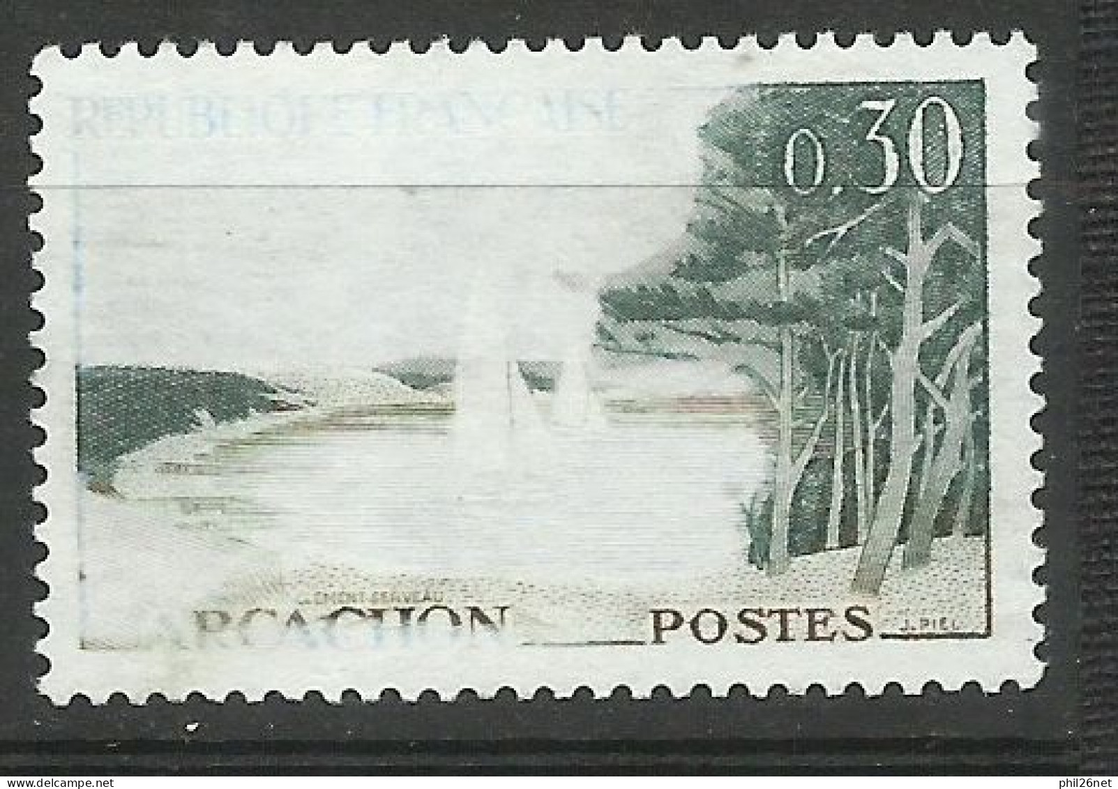 France N°1312b   Arcachon  Sans Le Bleu    Neuf  ( * )  B/TB     Voir Scans     Soldé ! ! ! - Unused Stamps