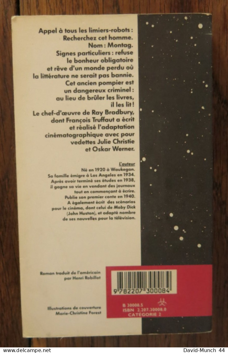 Fahrenheit 451 De Ray Bradbury. Denoël, Présence Du Futur. 1993 - Présence Du Futur