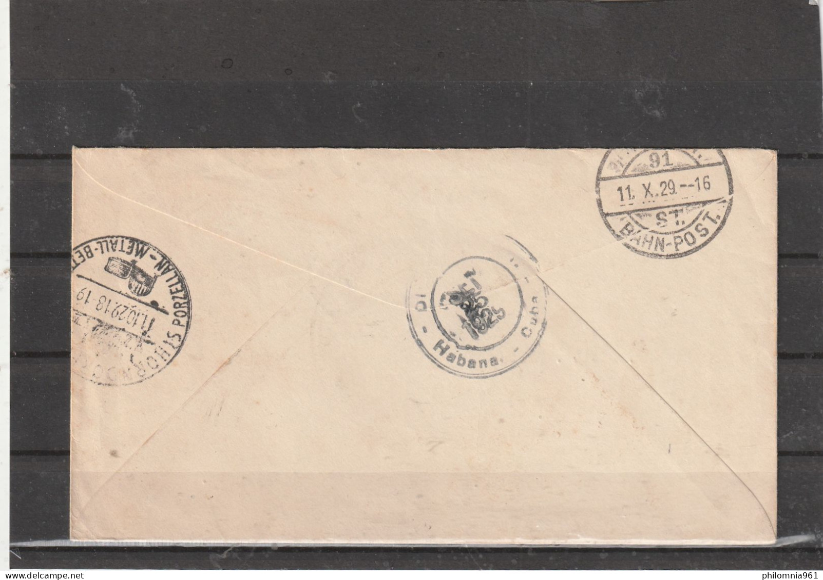 Cuba REGISTERED COVER To Germany 1929 - Lettres & Documents