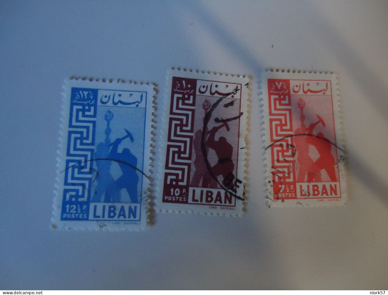 LIBAN  LEBANON USED    3 STAMPS   ANNIVERSARIES - Lebanon
