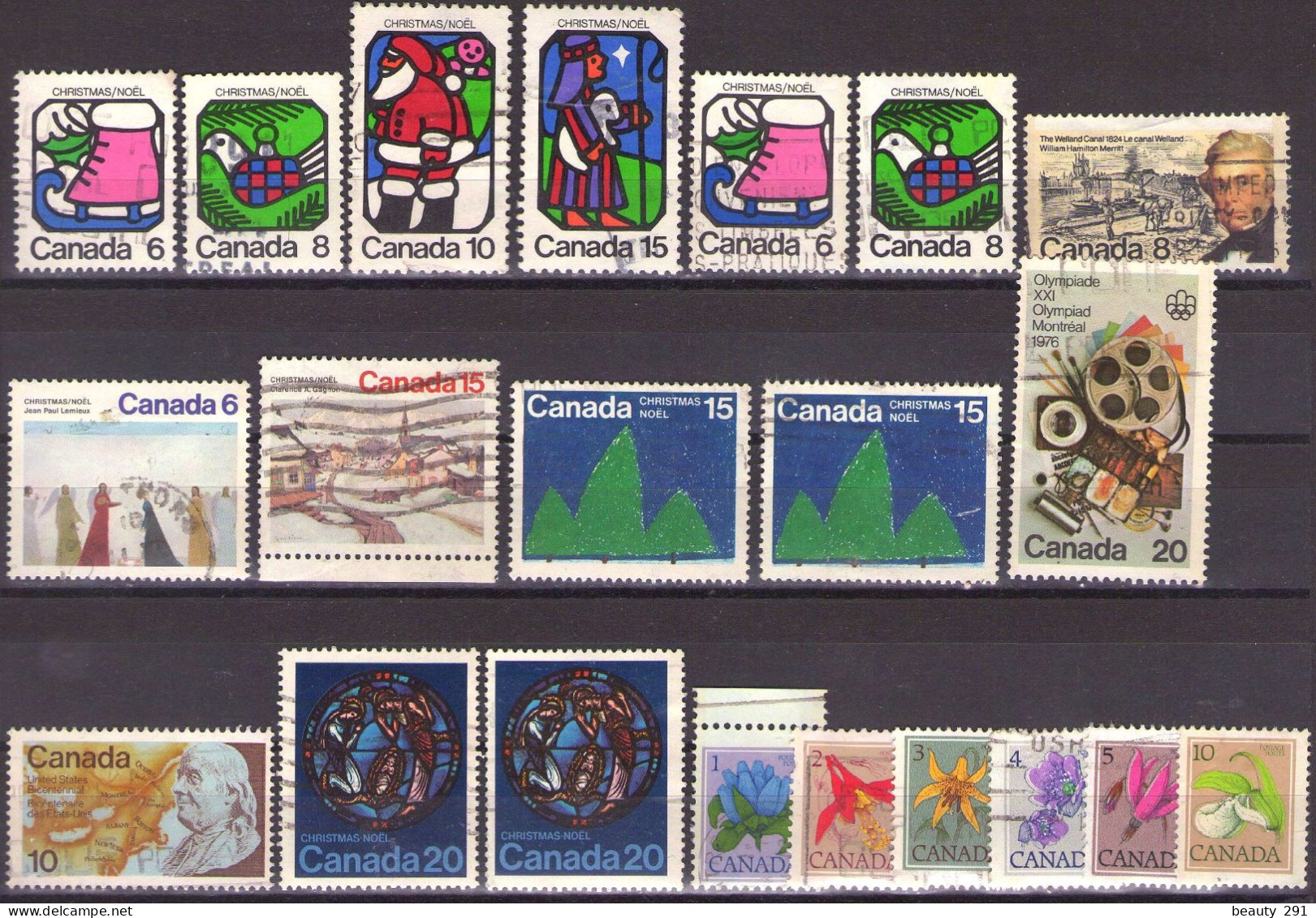 Canada 1973/1977 - ELIZABETH II - LOT - USED - Oblitérés