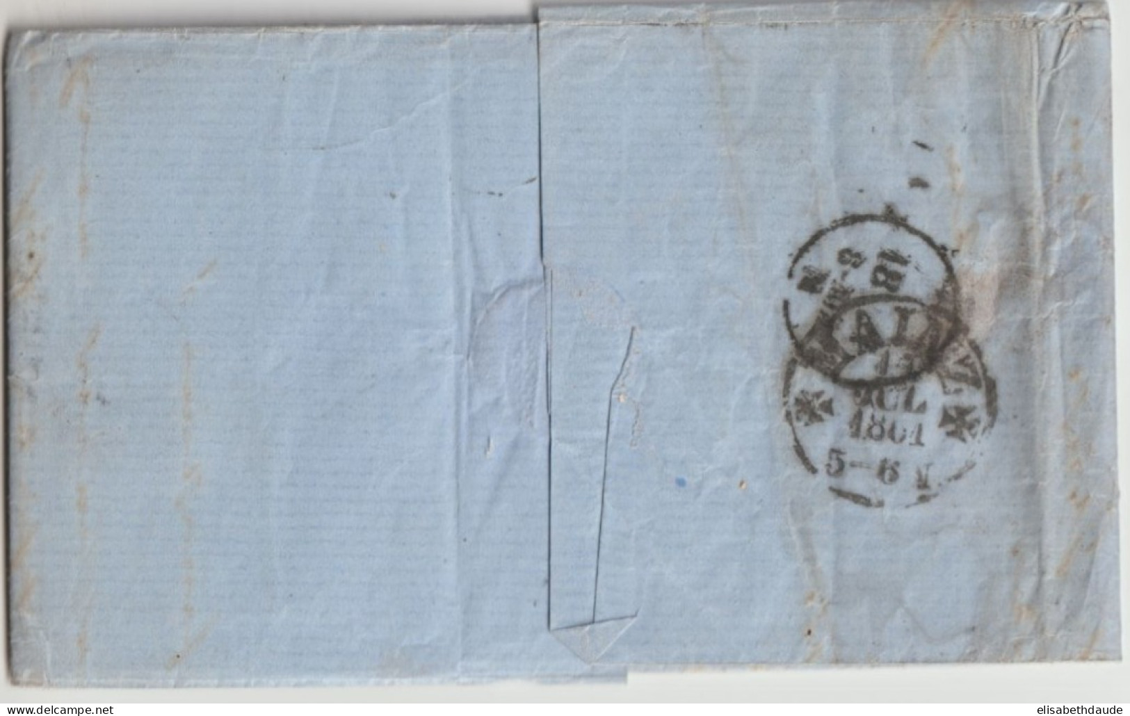 1861 - THURN UND TAXIS - LETTRE De BINGEN => FRANKFURT - Cartas & Documentos