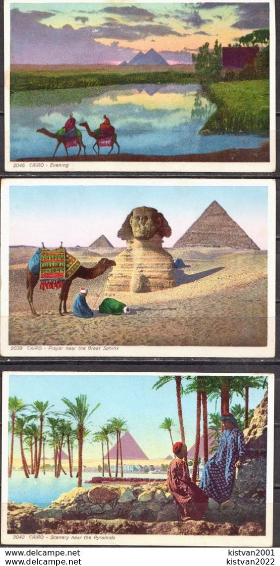 Egypt 8 Mint PPCs, Pyramids - Pyramids