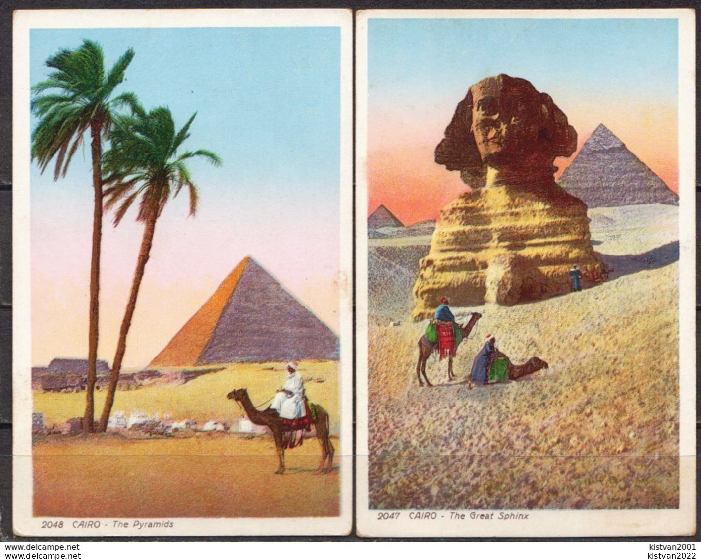 Egypt 8 Mint PPCs, Pyramids - Pyramides