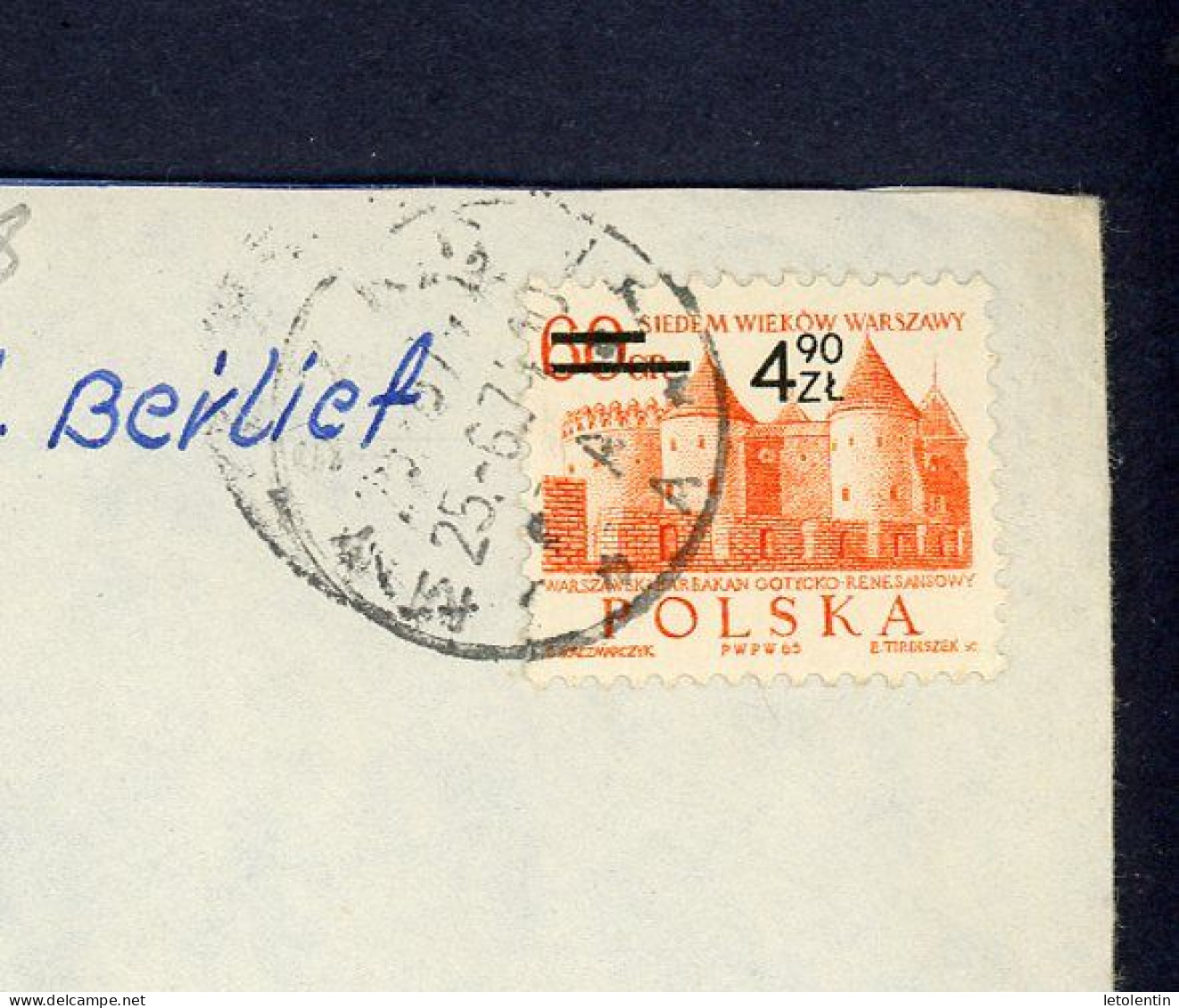 POLOGNE-    - N° Yt > Voir Scan SUR LETTRE POUR LA FRANCE Obli. DE 1967 - Briefe U. Dokumente