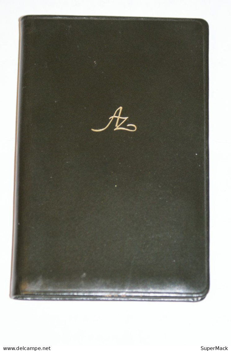 Petit Carnet D'adresses, Couverture Cuir Noir 10,5x7cm ## NEUF ## - Address Books