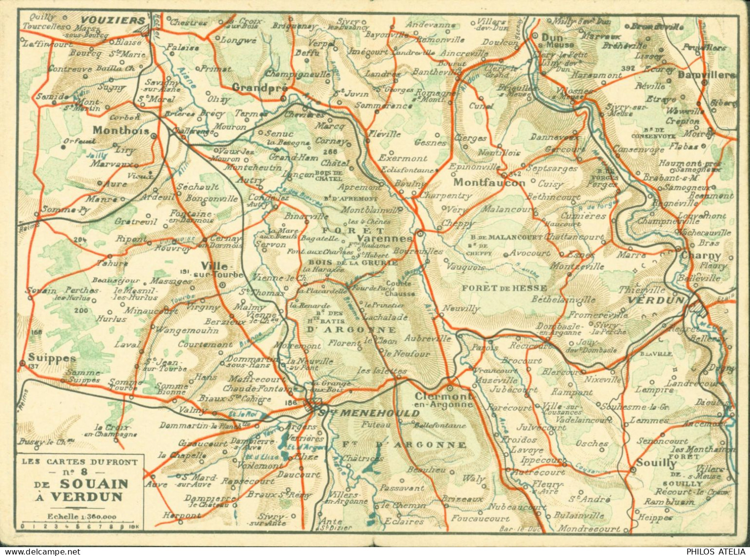 Guerre 14 CP FM Correspondance Armées Franchise Militaire Front N°8 Souain Verdun A Hatier Paris Carte Double - WW I