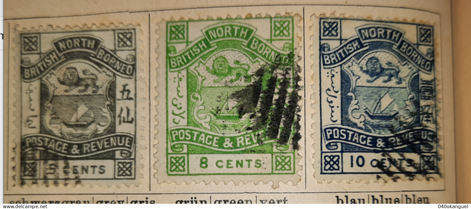 Nordborneo -  - 3 Marken Von 1897 Gem. Scan - North Borneo (...-1963)