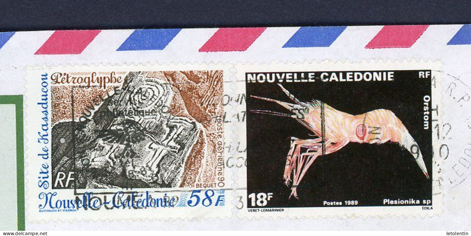 Nelle CALÉDONIE -    N° Yt 576+PA 268 SUR ENVELOPPE Obli. POUR LA FRANCE - Covers & Documents