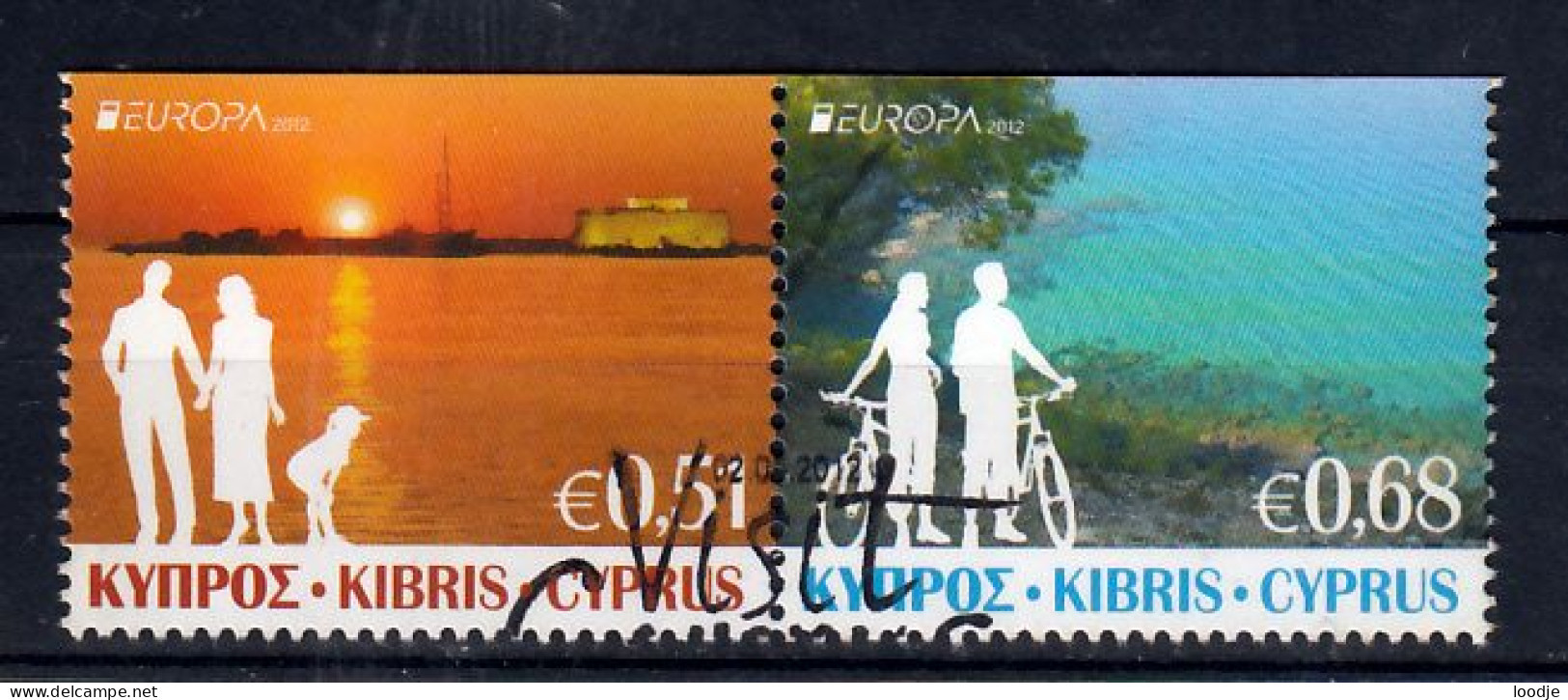 Cyprus Europa Cept 2012  Gestempeld Paar - 2012