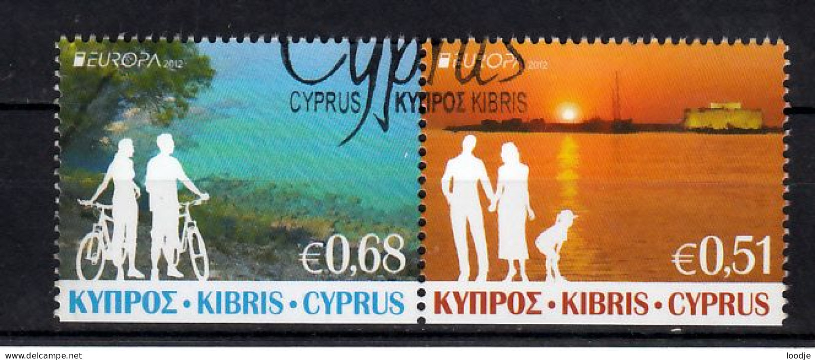 Cyprus Europa Cept 2012  Gestempeld Paar - 2012