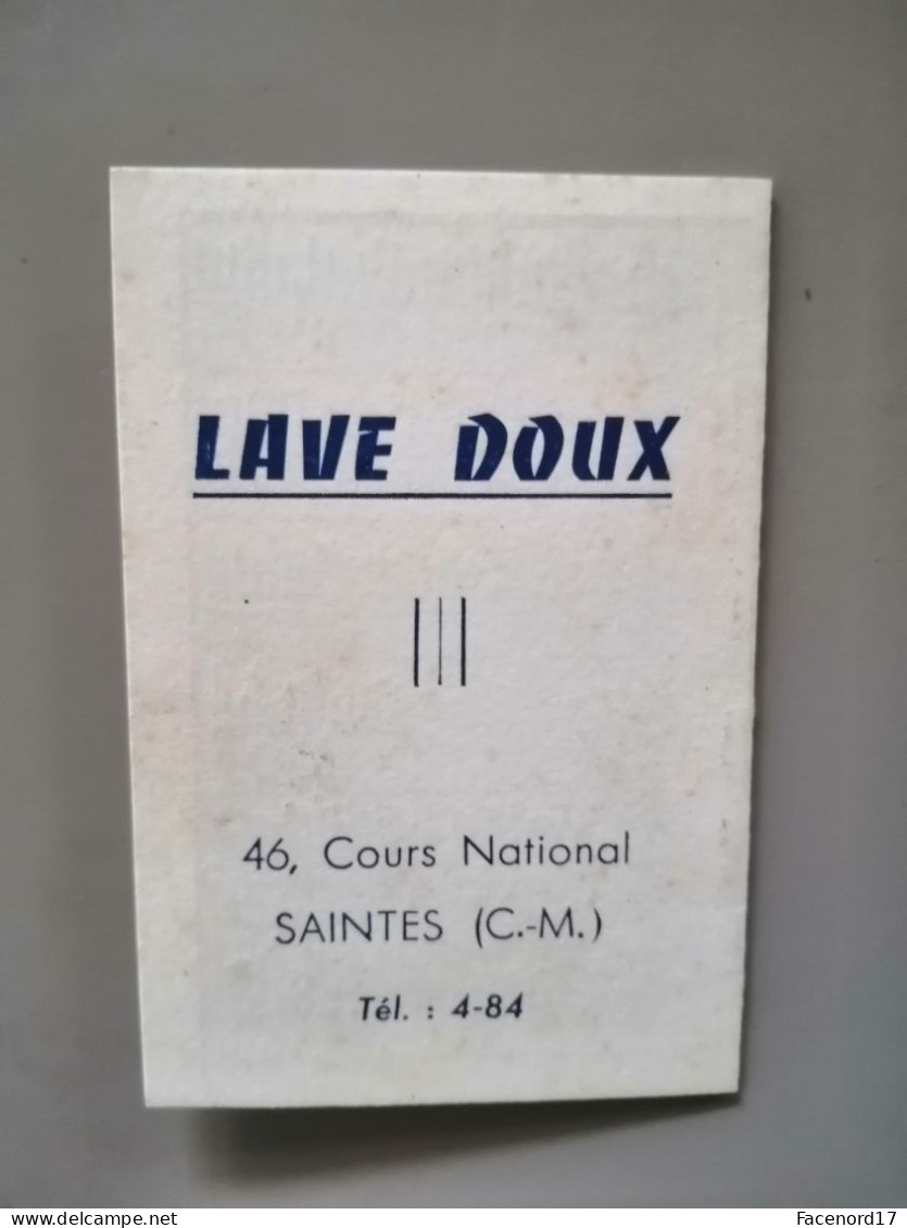 Petit Calendrier 1961 Lave Doux 46 Cours National Saintes - Petit Format : 1961-70