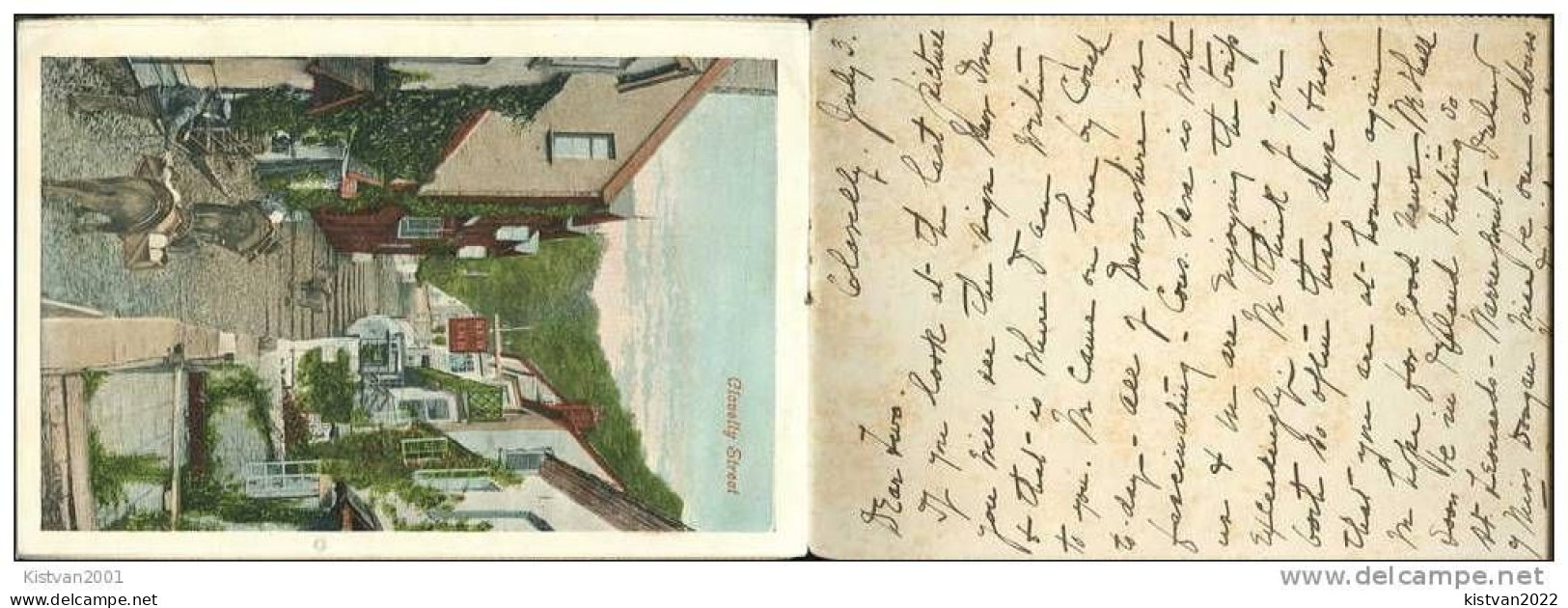 Letter card from Ilfracombe with 8 pictures from 1906