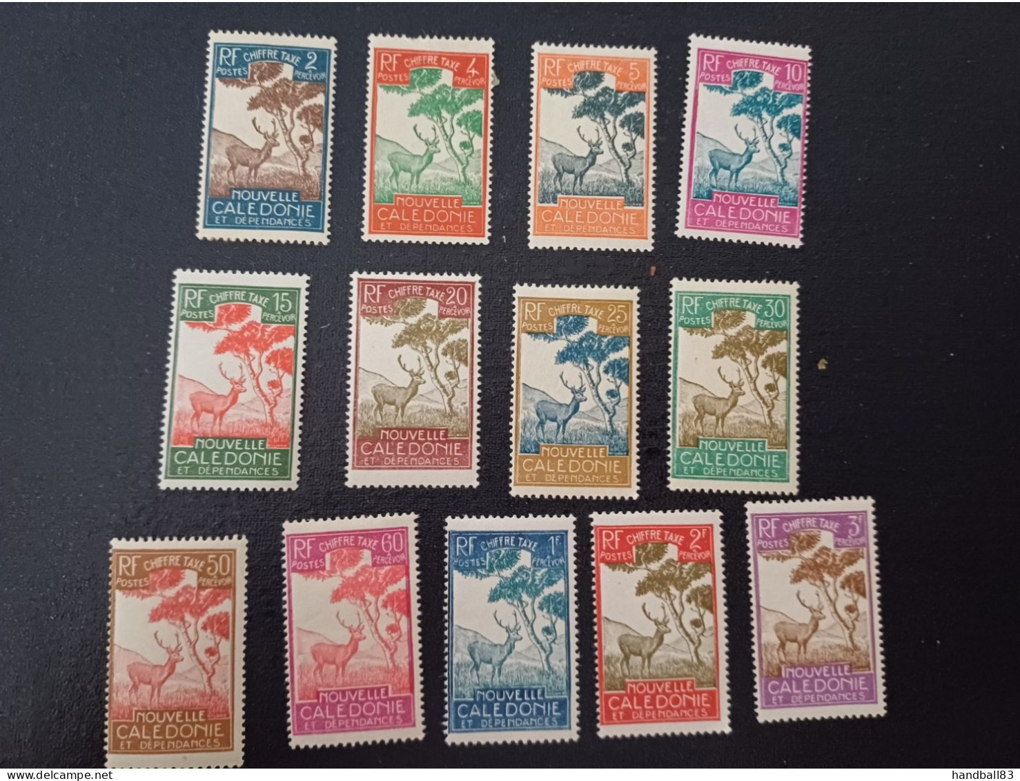 Nouvelle Caledonie Taxes N 26 à 38 Neufs Avec Charnière - Postage Due