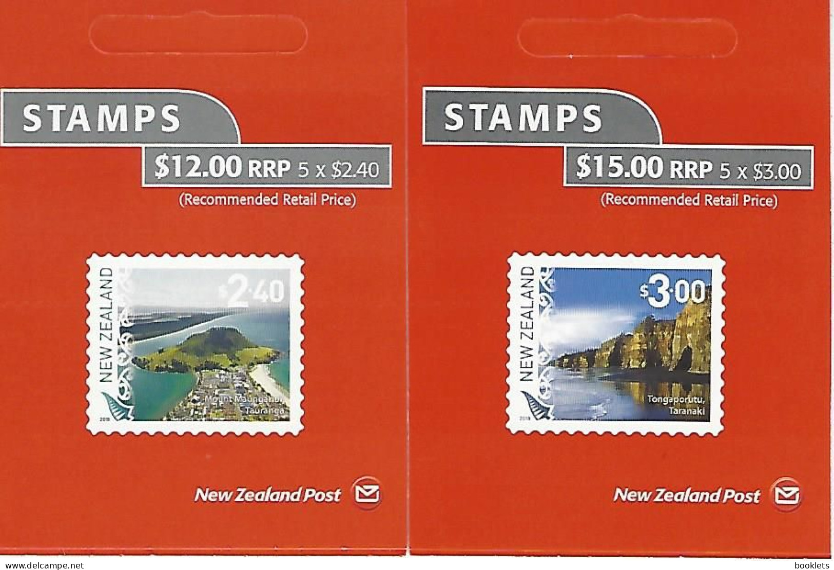 NEW ZEALAND, 2017,  Booklet 194/195, Mount Maunganui, Tongaporutu - Postzegelboekjes