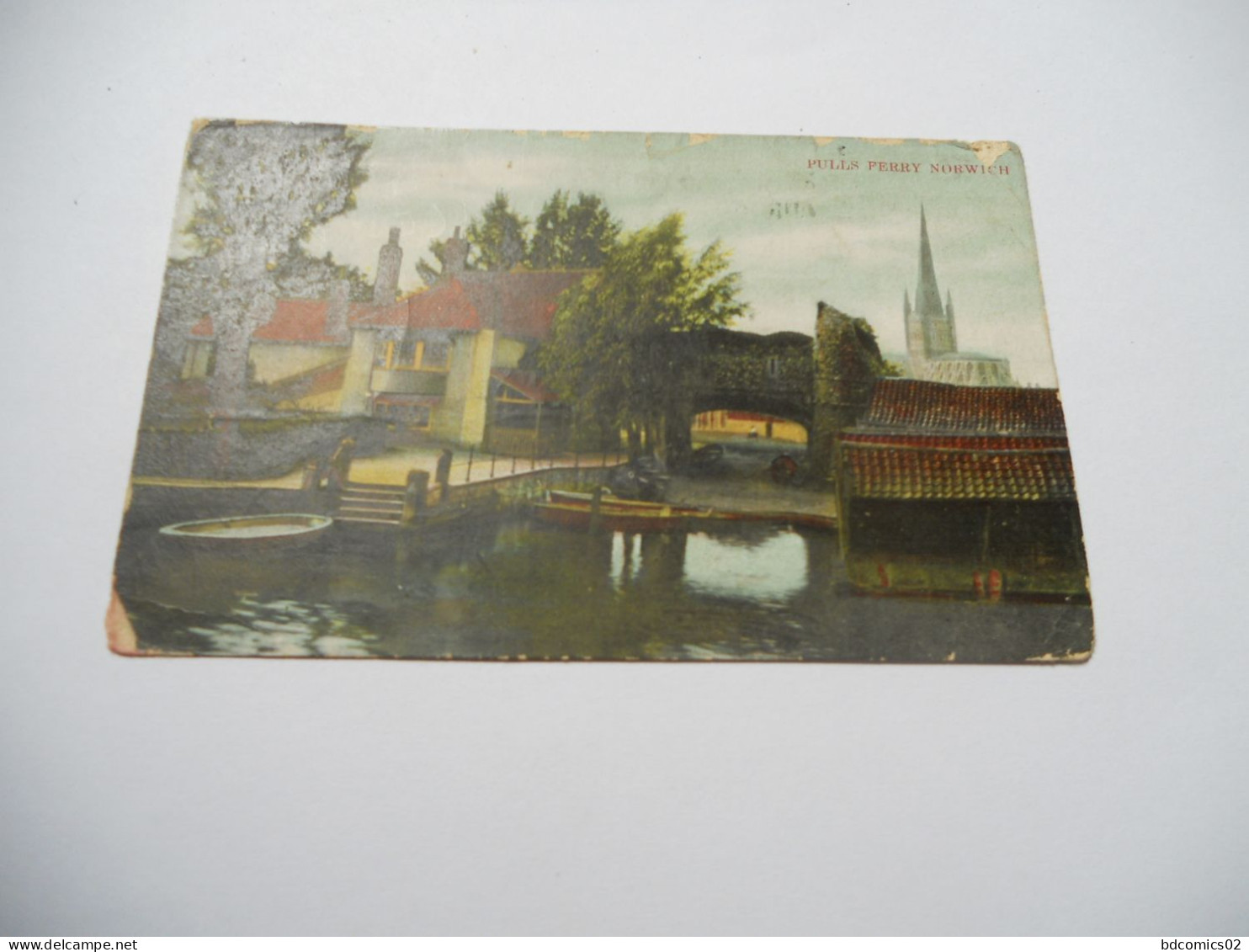 ANGLETERRE ROYAUME UNI  Carte Postale    PULLS FERRY NORWICH DE 1908 Voyagé écriture - Norwich