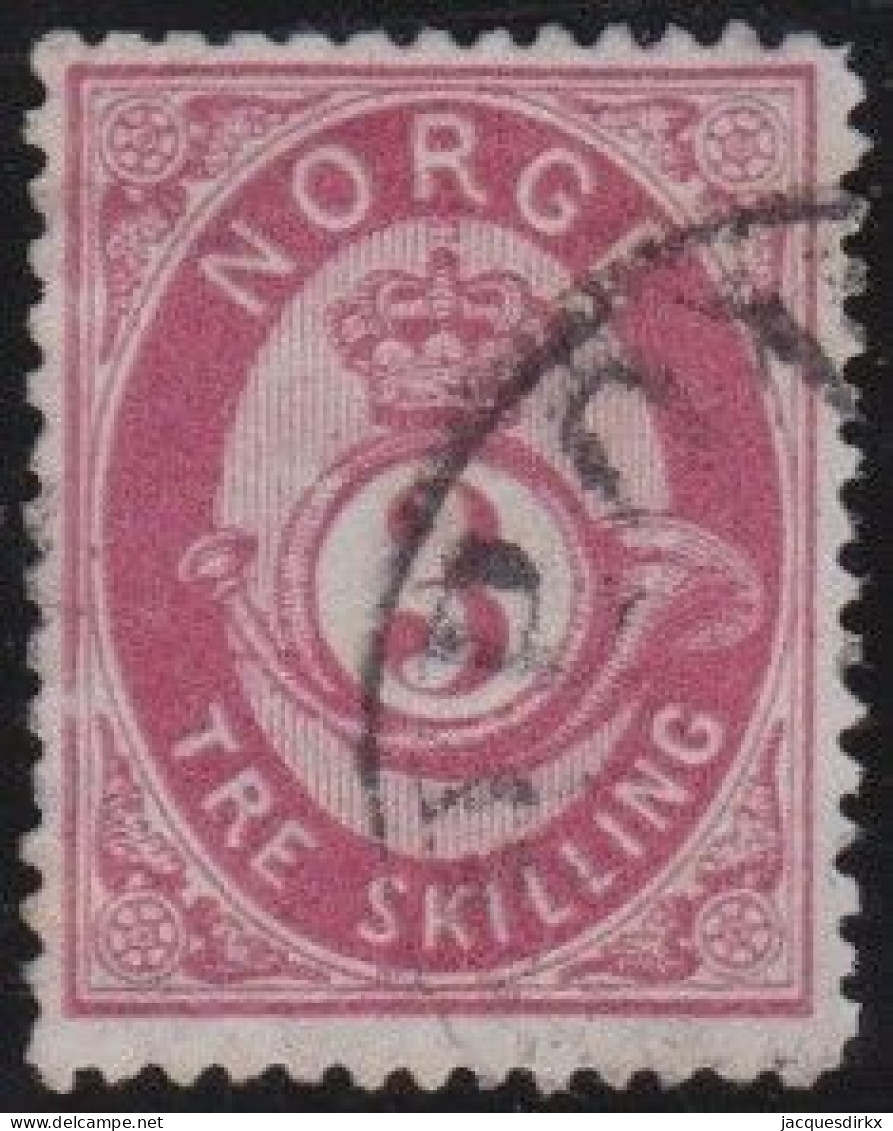 Norway   .   Y&T     .    18    .    O   .    Cancelled - Used Stamps