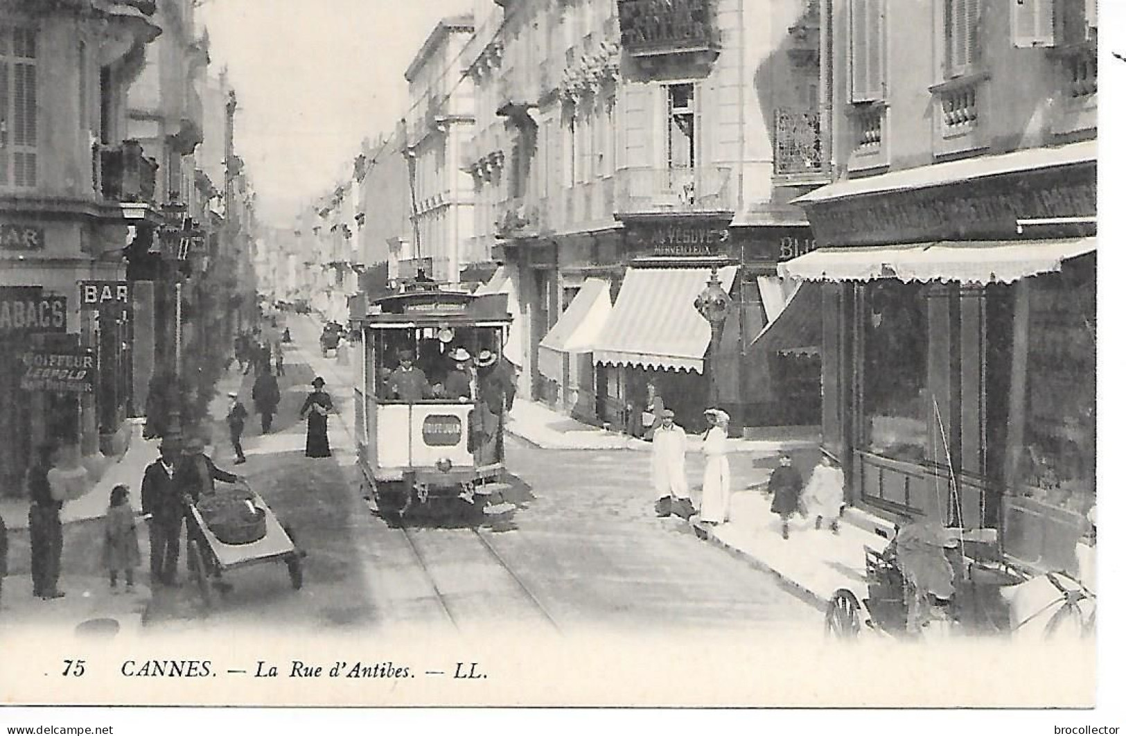 NICE ( 06 ) - Rue D'Antibes - Traffico Stradale – Automobili, Autobus, Tram