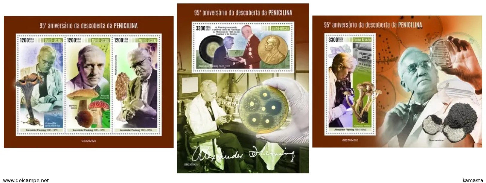 Guinea Bissau  2023 95th Anniversary Of The Discovery Of Penicillin. Alexander Fleming. (242) OFFICIAL ISSUE - Natur