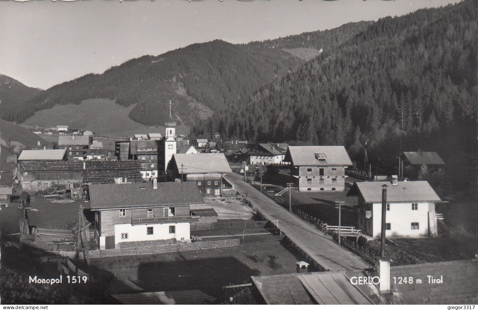 D8769) GERLOS - Tirol - Straße - Kirche U. Einzelne Häuser Details ALT - Gerlos