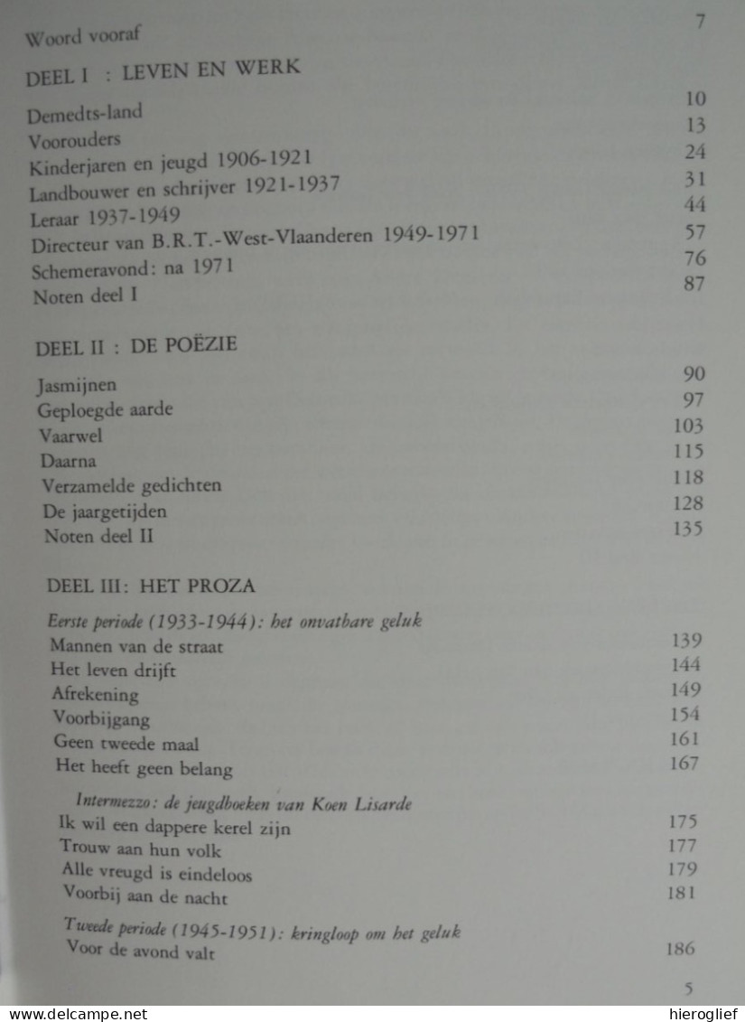 André Demedts monografie door Rudolf van de Perre ° Sint-Baafs-Vijve Wielsbeke + Oudenaarde / Okegem Ninove Jette