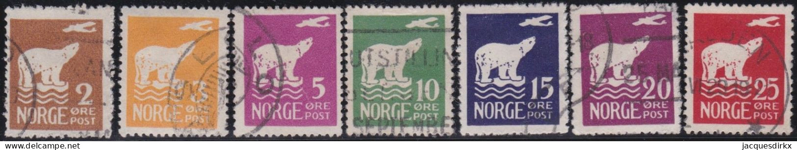 Norway   .   Y&T     .   101/107      .    O   .    Cancelled - Oblitérés