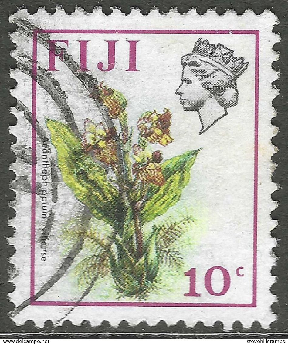 Fiji. 1971 QEII. Birds And Flowers. 10c Used. SG 442 - Fiji (1970-...)