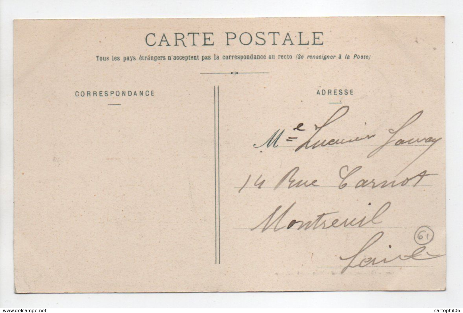 - CPA DOMFRONT (61) - Le Carrefour Des Marronniers 1906 - Edition Virot - - Domfront