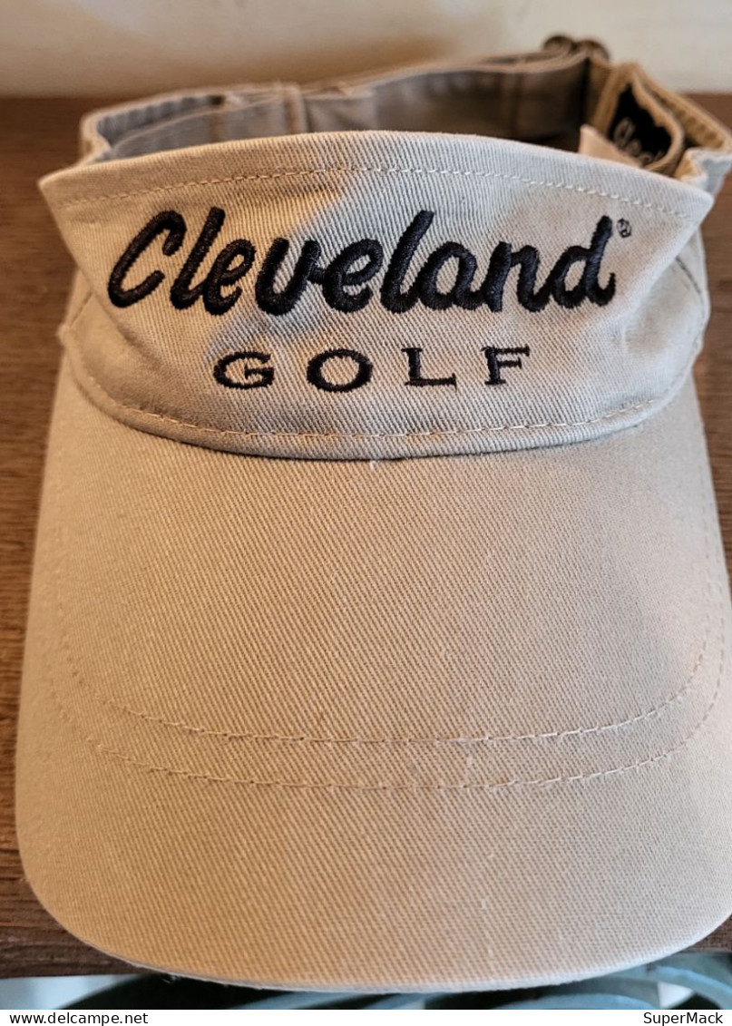 CLEVELAND GOLF, Casquette De Golf Beige, 100% Coton ### NEUVE ### - Apparel, Souvenirs & Other