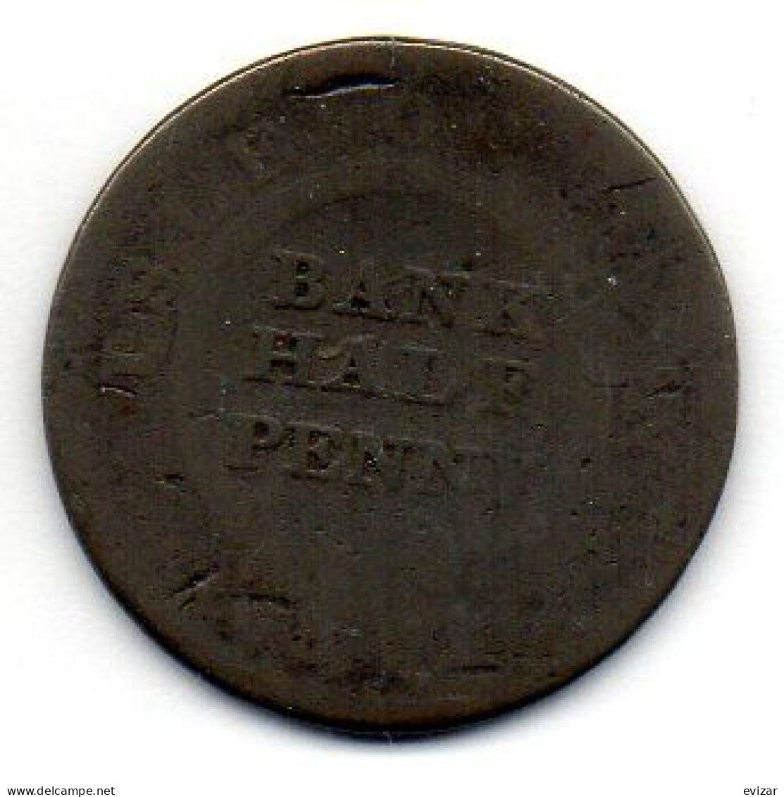 ISLE OF MAN, 1/2 Penny Token, Copper, Year 1811, KM # Tn3 - Maundy Sets & Commémoratives