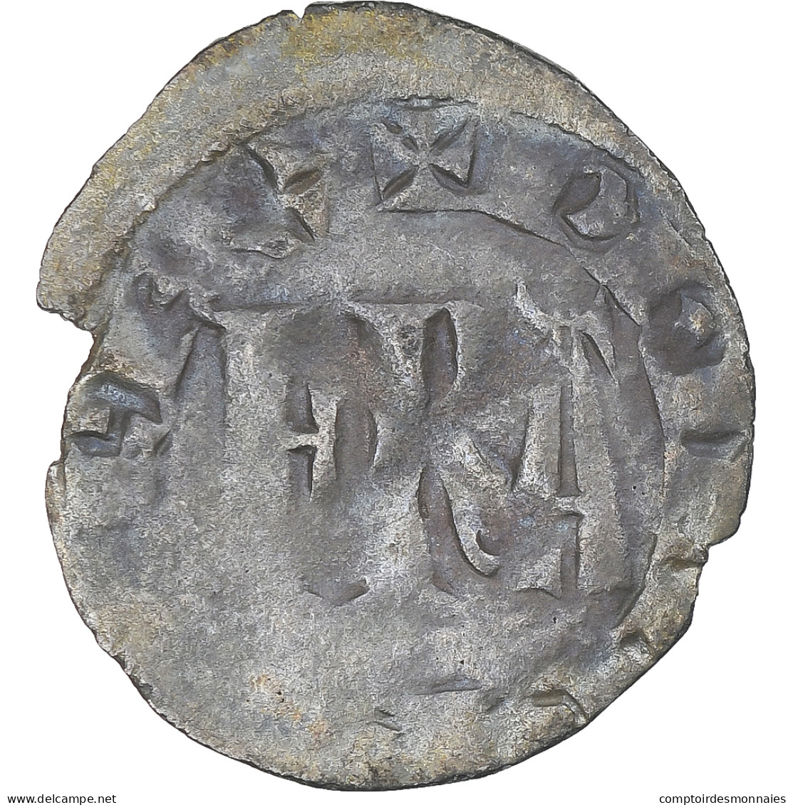 France, Philippe VI, Denier Parisis, 1348-1350, TB+, Billon, Duplessy:277 - 1328-1350 Philip VI The Forunate
