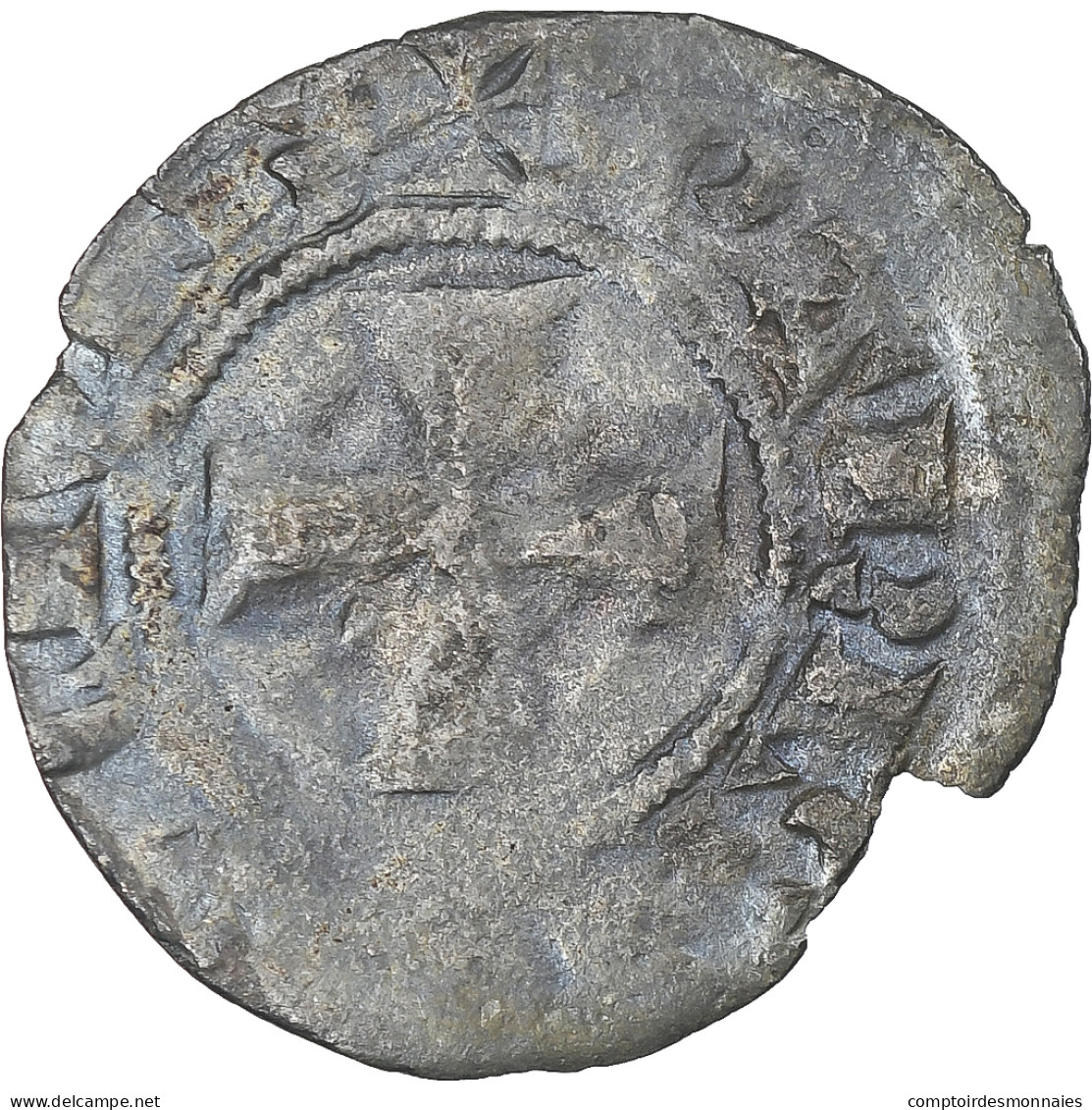 France, Philippe VI, Denier Parisis, 1348-1350, TB+, Billon, Duplessy:277 - 1328-1350 Philipp VI.