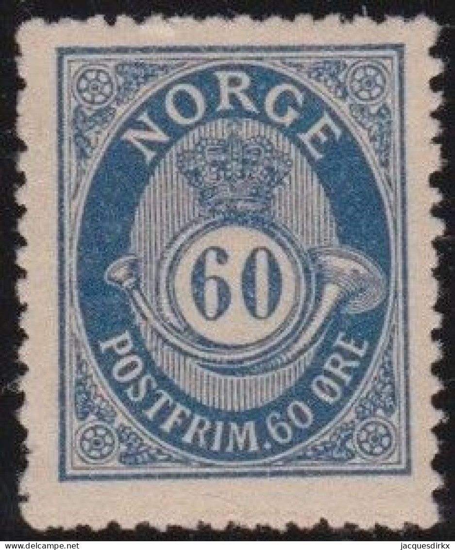 Norway   .   Y&T     .    57 (2 Scans)      .    *     .     Mint-hinged - Nuevos