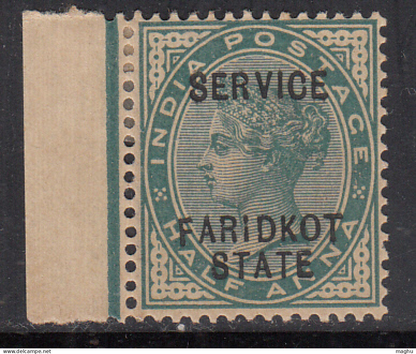 ½a MH Faridkot State SERVICE 1887, SGO1 QV Series, British India - Faridkot