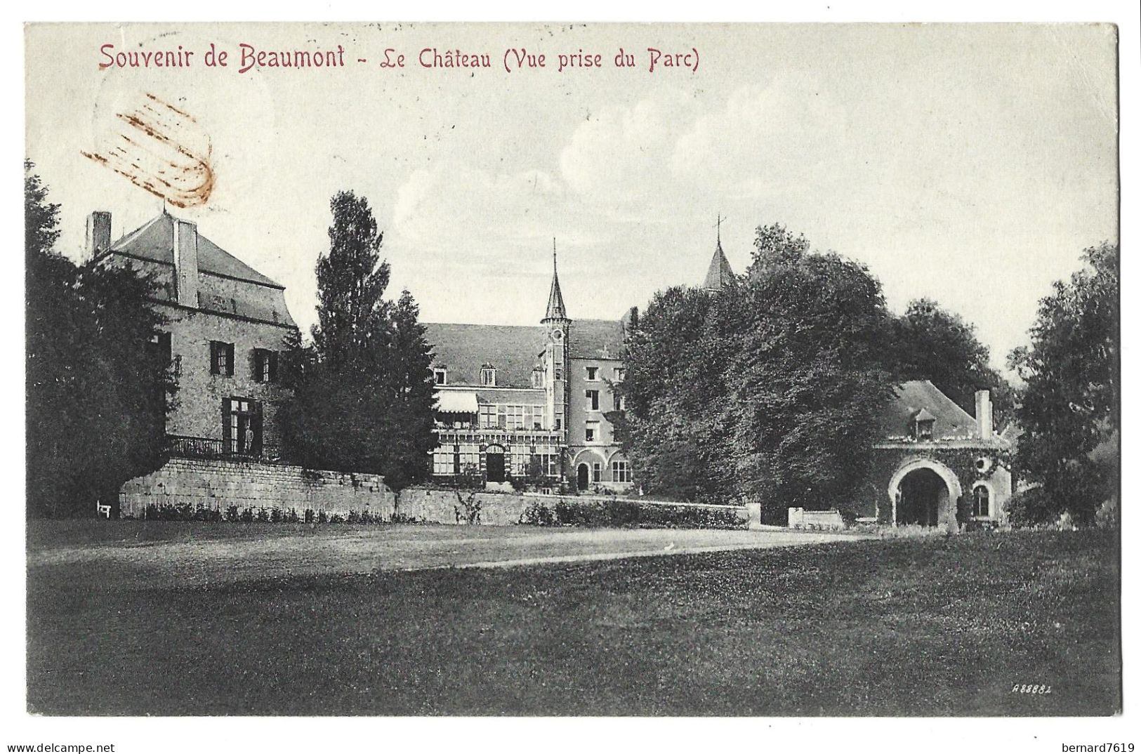 Belgique - Beaumont  - Souvenir De Beaumont  - Le Chateau  Vue Pris Du Parc - Beaumont