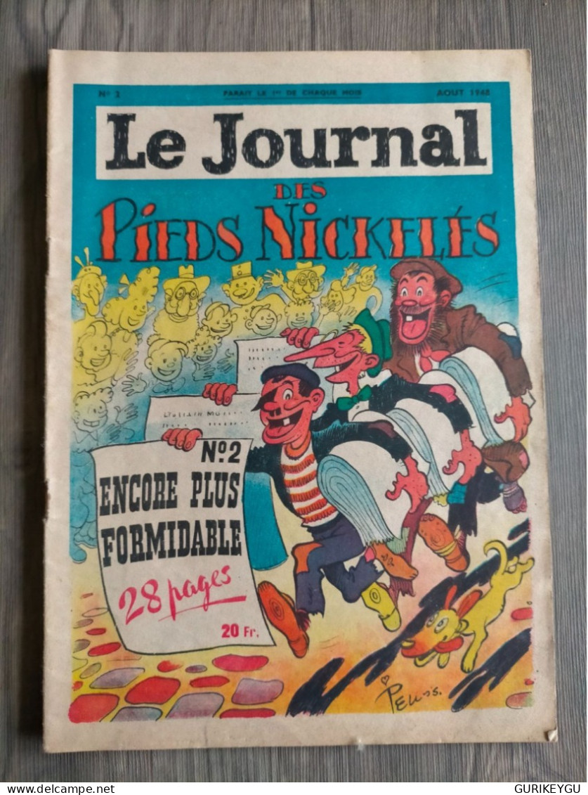 Le Journal Des Pieds Nickelés N° 2 PELLOS Père LATIGNASSE MAT  08/1948 BIEN ++ - Pieds Nickelés, Les