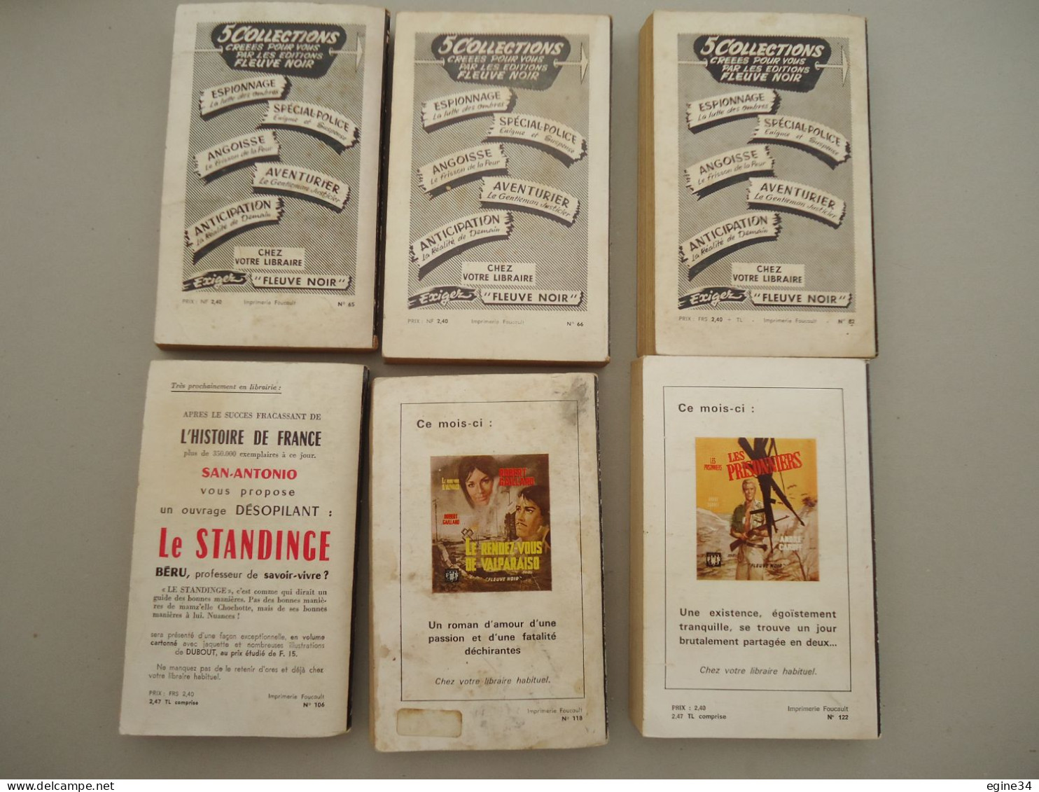 Lot 12 Vol. Editions Fleuve Noir Collection L'Aventurier- Nos 26, 28,34,39,65,66,82,106,118,122,129,134. M .Gourdon G - Lots De Plusieurs Livres