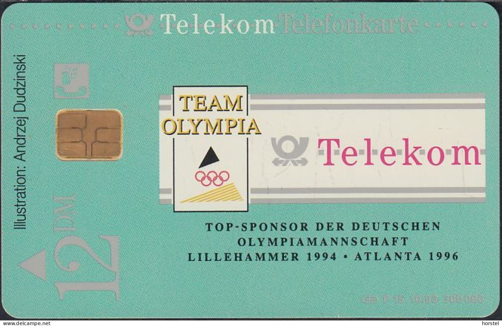 GERMANY P15/93 - Team Olympia - Lillehammer 1994 - Atlanta 1996 - Ski-Langlauf - P & PD-Series: Schalterkarten Der Dt. Telekom