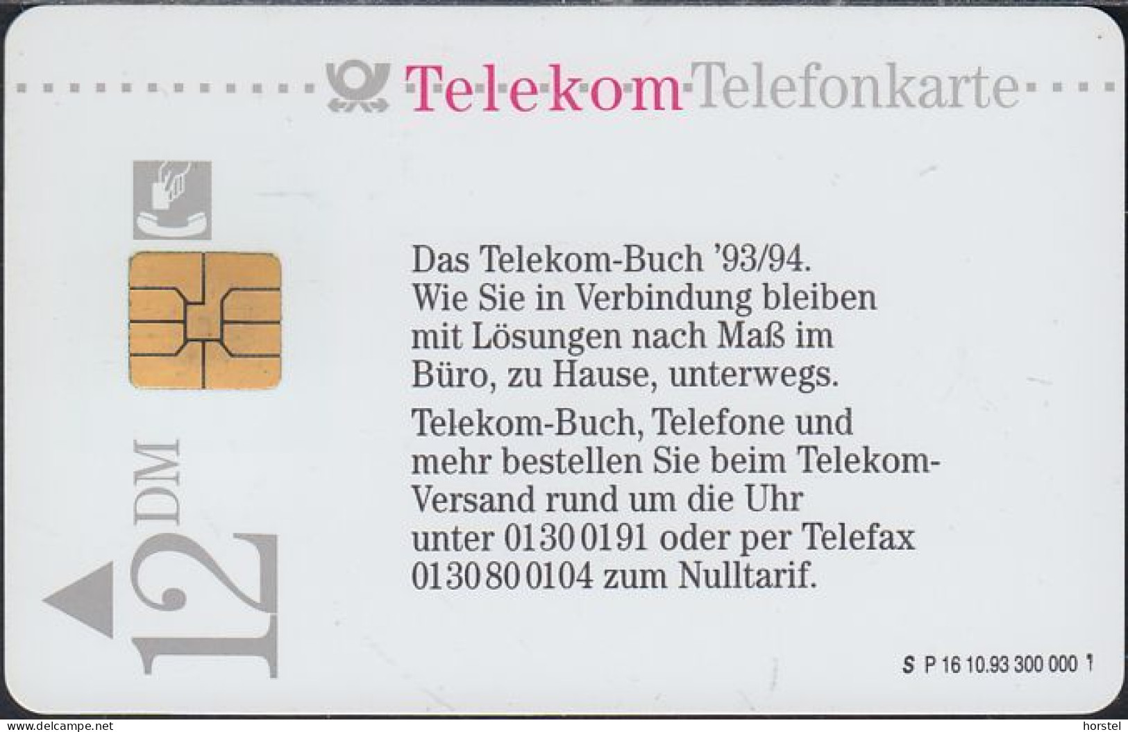GERMANY P16/93 - Telekom-Buch '93/94 - Frau - Nice Girl - P & PD-Series: Schalterkarten Der Dt. Telekom