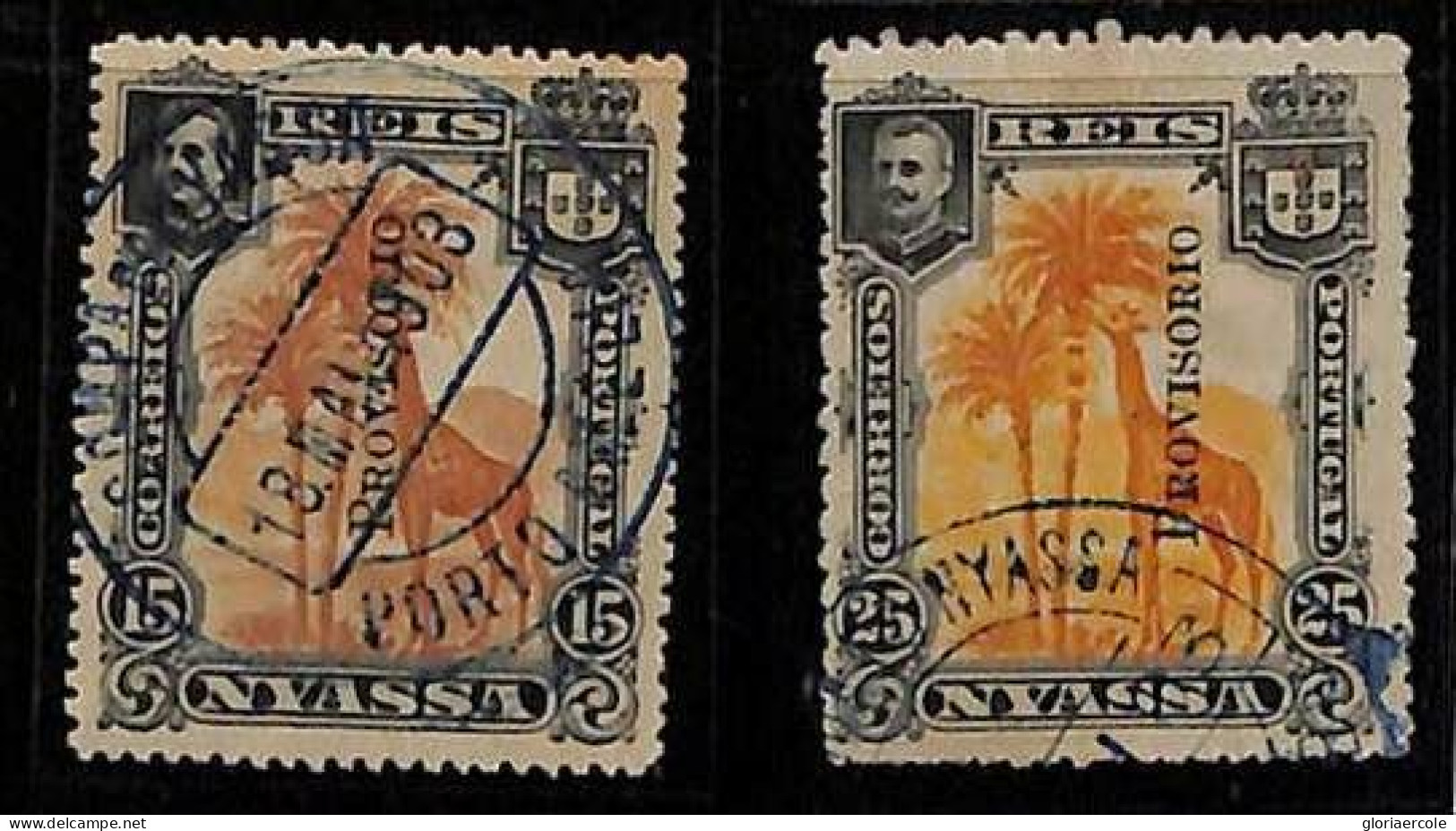 ZA0172b - NYASSA  - STAMPS - Mundifil #  48 / 49  Used - RARE!! - Nyassa