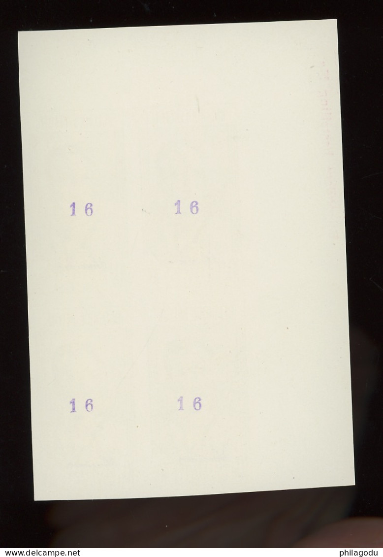 1948. Résistants  785 786  (tirage 24 Blocs De 4)  N° 16 Spécimen - 1941-1960