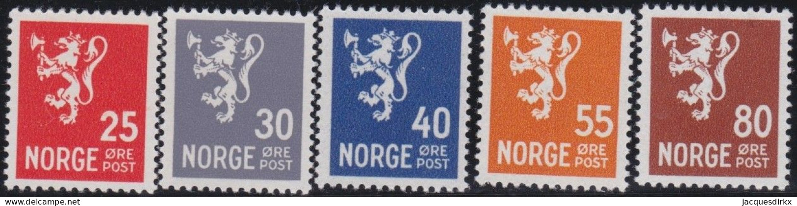 Norway   .   Y&T     .    289/292     .    **      .     MNH - Unused Stamps