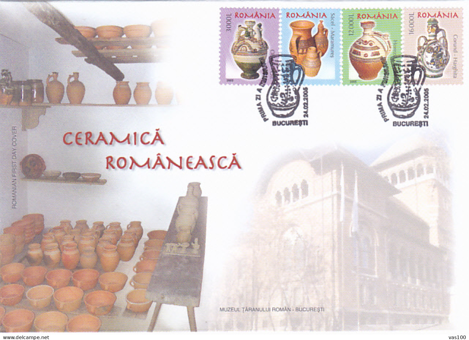 CULTURE, ROMANIAN CERAMICS, POTTERY, COVER FDC, 2005, ROMANIA - Autres & Non Classés